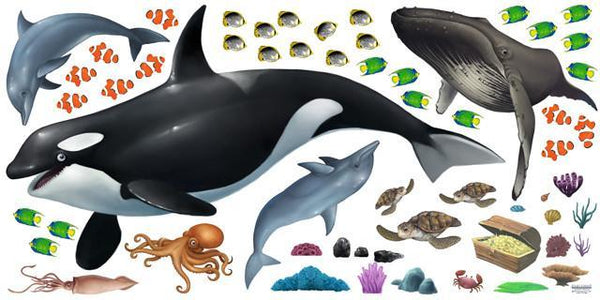 Ocean Sea Animal Mural - Create-A-Mural