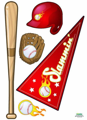 Play Baseball Wall Decals - Create-A-Mural