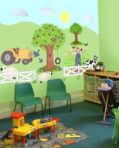 Barnyard Preschool Design Mural - Create-A-Mural