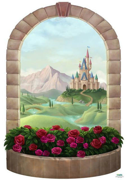 Princess Castle Window Mural - Create-A-Mural