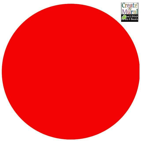 Dry Erase Dot Decal (Red) - Kids Room Mural Wall Decals