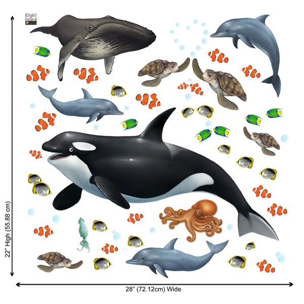 Ocean Wall Decals - Create-A-Mural