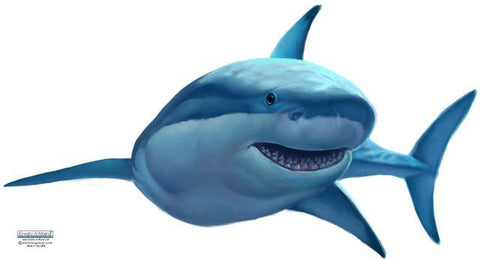 Great White Shark Wall Decals - Kids Room Mural Wall Decals