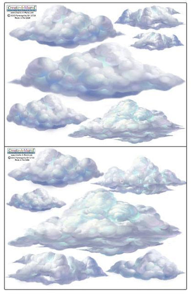 Sky Cloud Wall Decals - Kids Room Mural Wall Decals