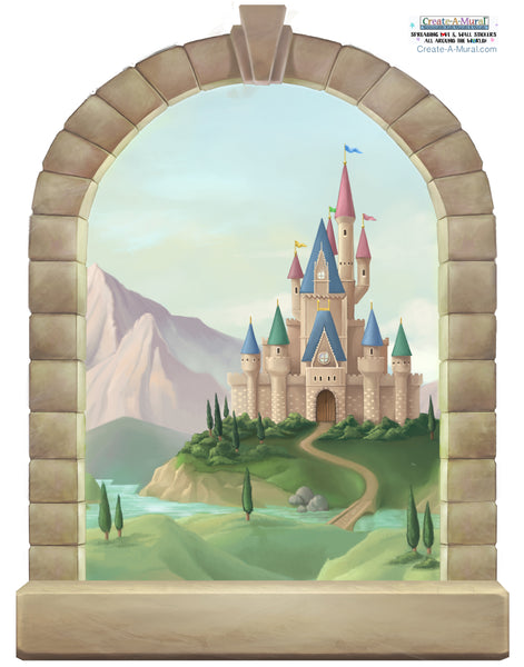 Princess Castle Window Wall Decal