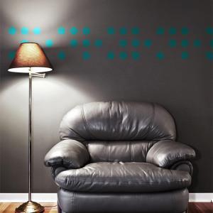 Teal Room Dot Decals - Kids Room Mural Wall Decals