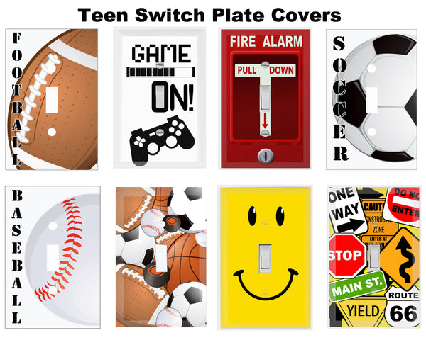 Road Sign Light Switch Cover Plate