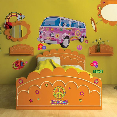 Groovy Van Wall Mural - Create-A-Mural