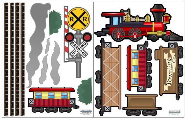 Train Wall Decals - Create-A-Mural