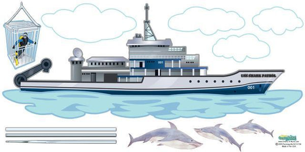 Underwater Ocean Adventures Mural - Create-A-Mural