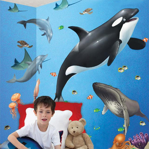 Ocean Sea Animal Mural - Create-A-Mural