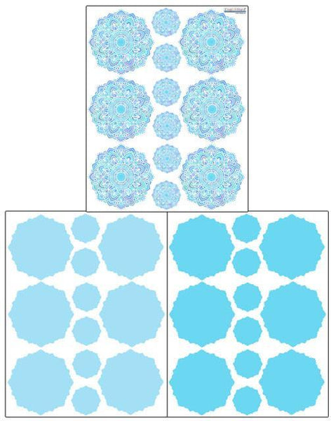 Mandala Wall Decals - Kids Room Mural Wall Decals