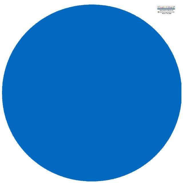 Dry Erase Dot Decal (Blue) - Kids Room Mural Wall Decals