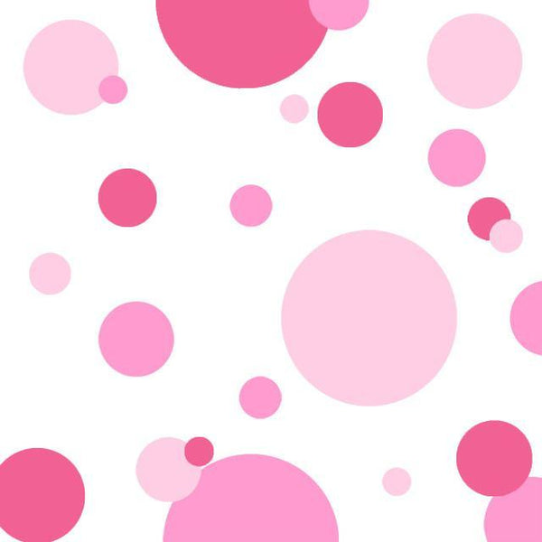 Polka Dot Decals- Three Pinks Wall Stickers - Create-A-Mural