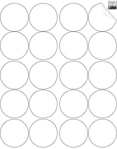 White Wall Dot Decals - Kids Room Mural Wall Decals