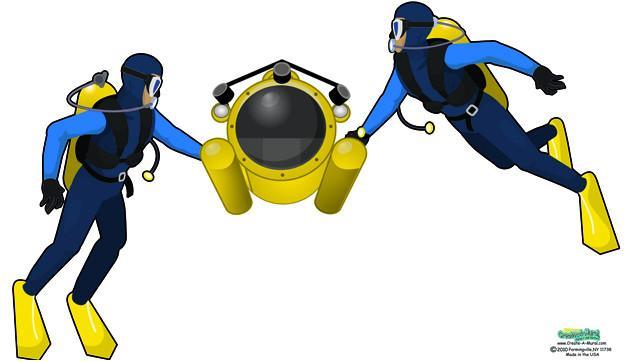 Scuba Diver Wall Decals - Create-A-Mural