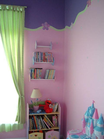 Pastel Flower Dot Room - Kids Room Mural Wall Decals