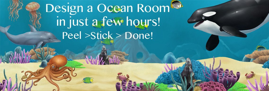 Ocean & Undersea Kids Room Murals