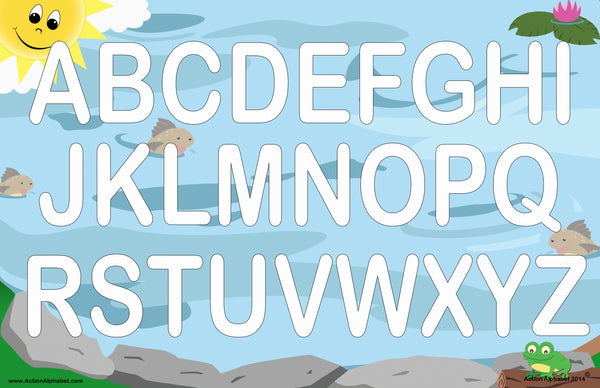 Duck Pond ABC and 1,2,3 Placemat  PRINTABLE - Create-A-Mural