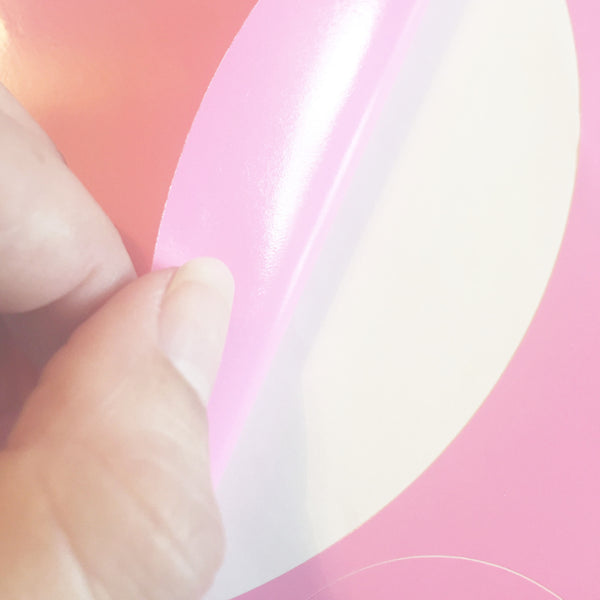 Baby Pink & Blue Polka Dot Decals