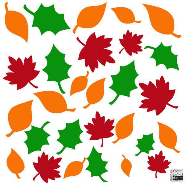 Leaves Wall Decals ~Fall & Autumn Vinyl Seasonal Decor