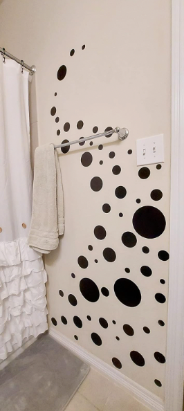 Black Polka Dot Wall Decals (63) Wall Dot Wall Stickers - Create-A-Mural