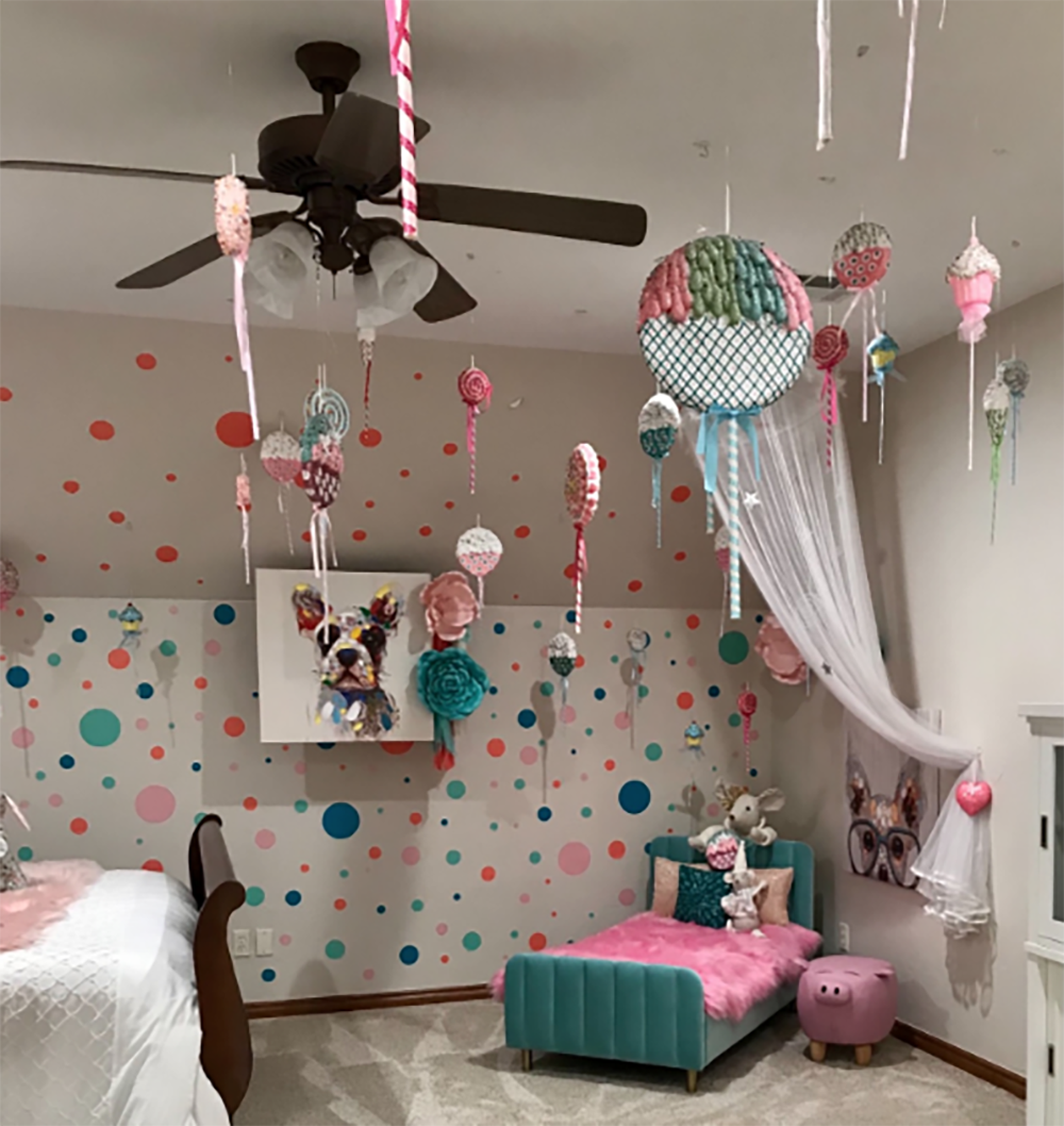 Pretty Party Confetti Colored Polka Dot Wall Decals Toddler Room