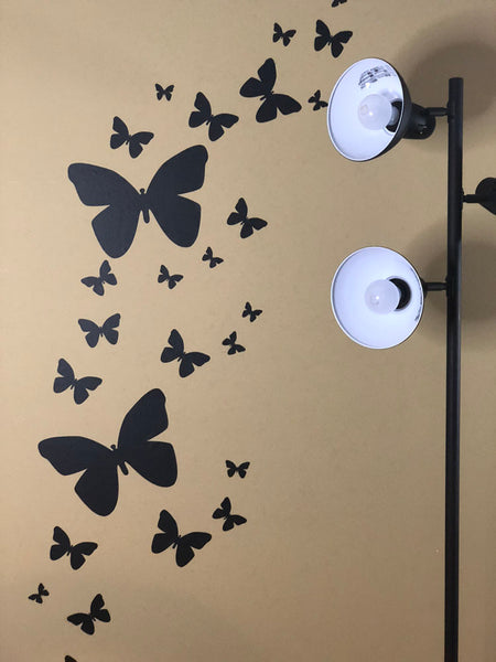 Black Butterfly Wall Stickers - Create-A-Mural