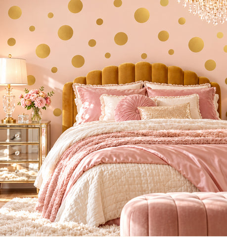 Gold Wall Dots