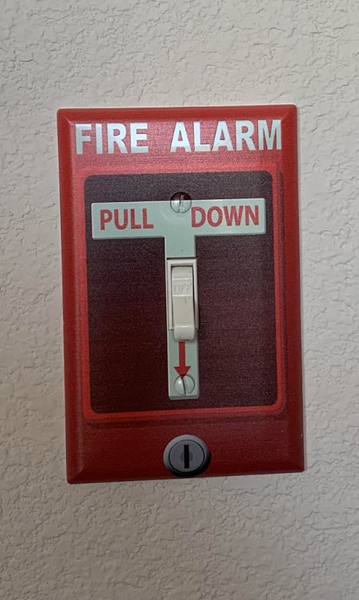 Fire Alarm Light Switch Cover