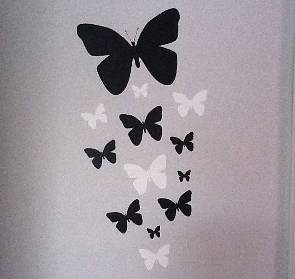 Black Butterfly Wall Stickers - Create-A-Mural