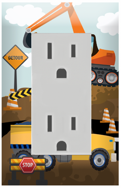 Construction Truck Boys Room Light Switch Cover