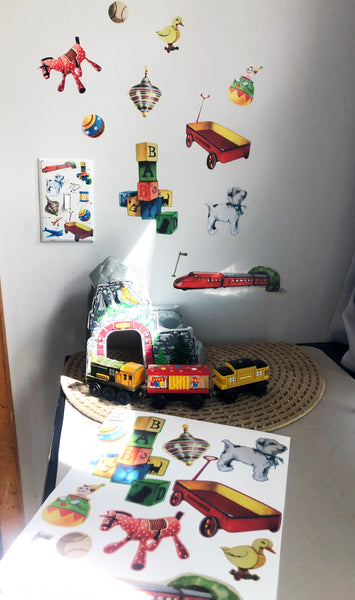 Vintage Toys Wall Stickers
