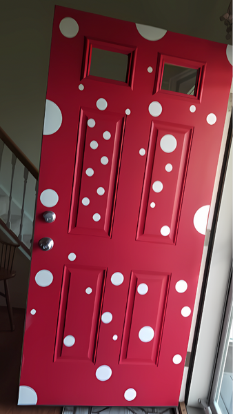 polka dot wall stickers