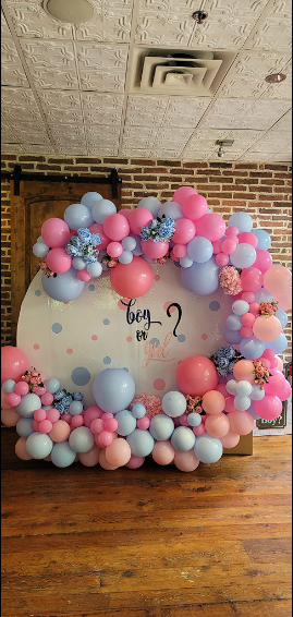 Baby Pink & Blue Polka Dot Decals