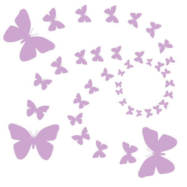 Butterfly Wall Decals- Lilac Appliques' - Create-A-Mural