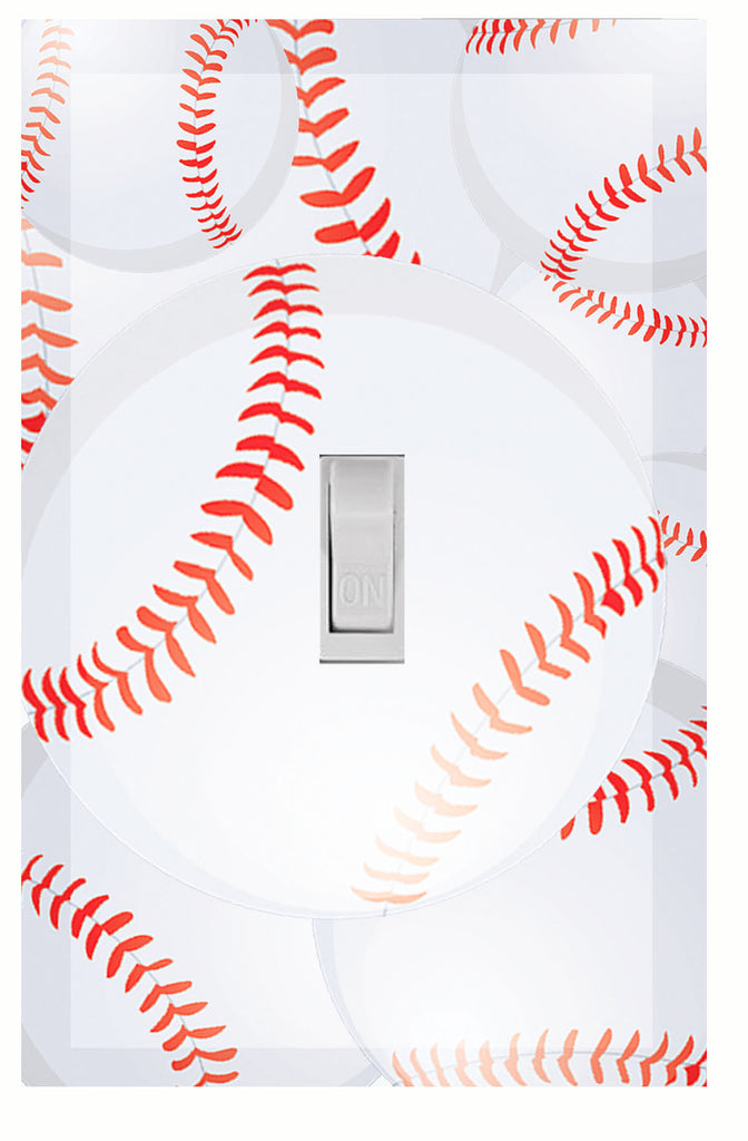 I Love Baseball Light Switch Cover Plate