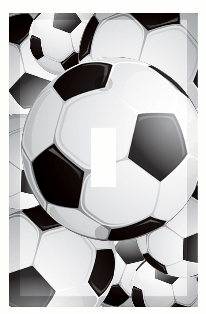 I Love Soccer Light Switch Cover Plate