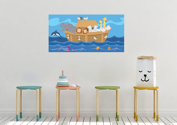 Noah's Ark Water Kids Church Wallpaper Mural