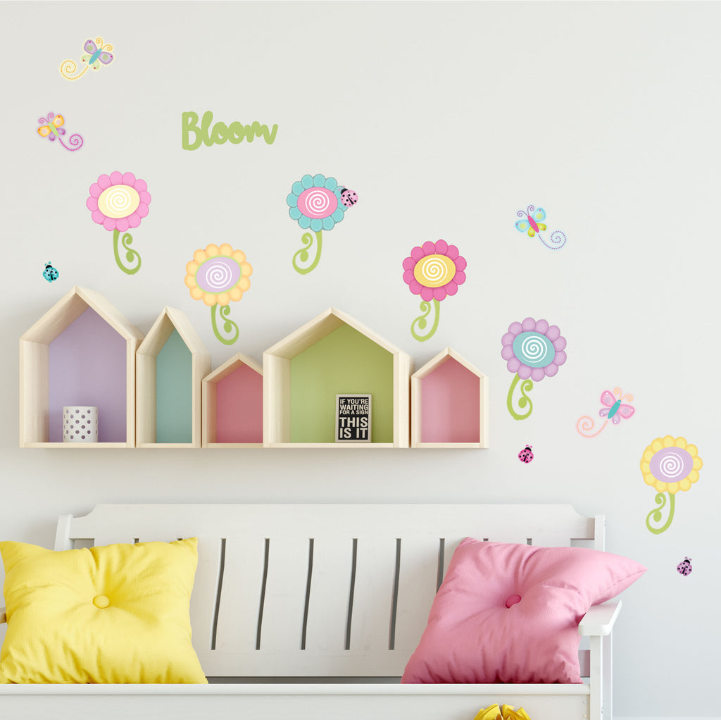 Cutesy Flower Wall Decals