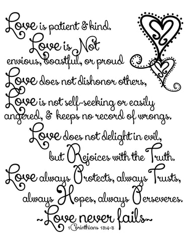 Love Is ...1 Corinthians 13:4-8