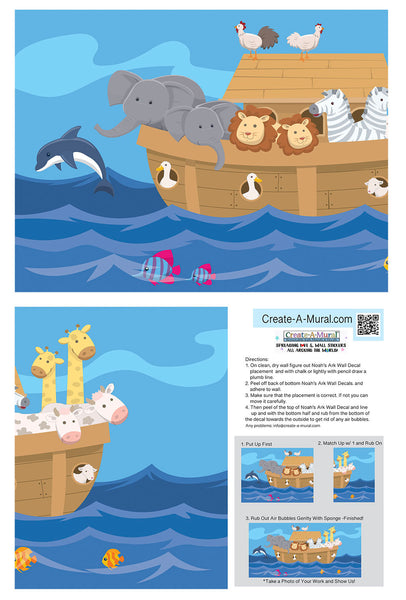 Noah's Ark Water Kids Church Wallpaper Mural