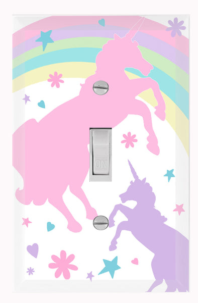 Pastel Unicorn Light Switch Cover