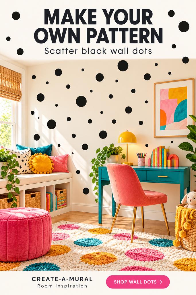 Black Polka Dot Wall Decals (63) Wall Dot Wall Stickers