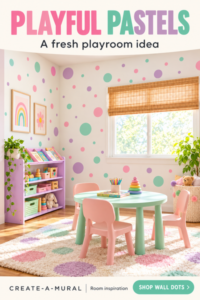 Pastel  Polka Dot Wall Decals