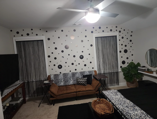 Black Polka Dot Wall Decals (63) Wall Dot Wall Stickers - Create-A-Mural