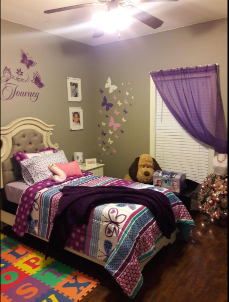 Butterfly Wall Stickers Purple Lilac & White -Girls Wall Decals - Create-A-Mural