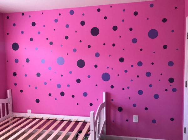 Black Polka Dot Wall Decals (63) Wall Dot Wall Stickers - Create-A-Mural
