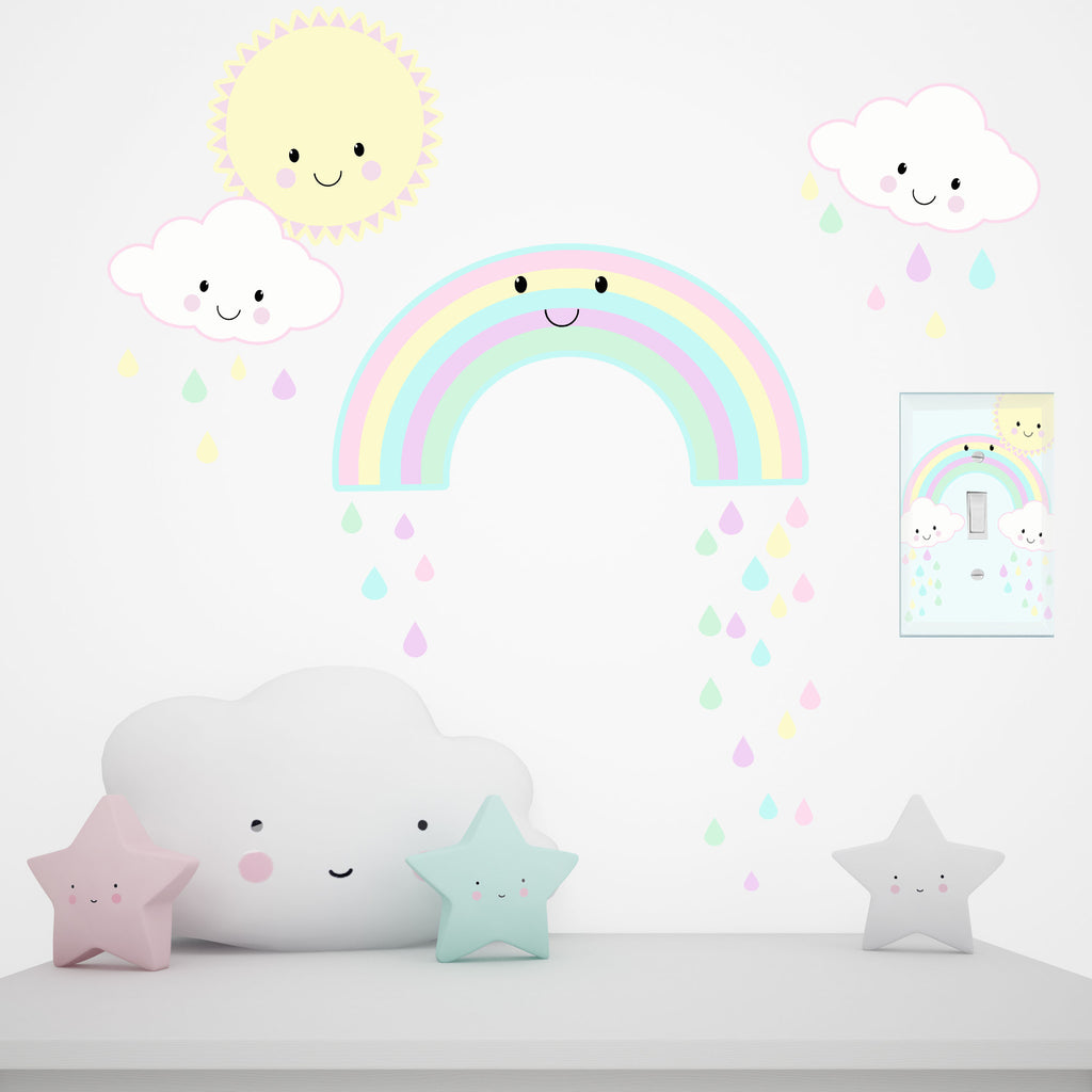 Smiley Rainbow Kawaii Kids Room Kit