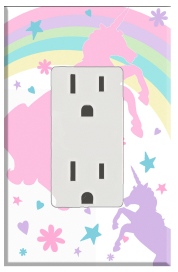 Pastel Unicorn Light Switch Cover